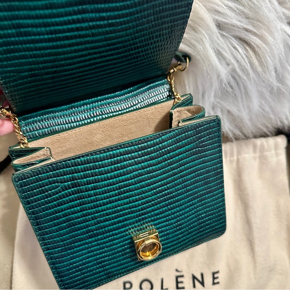 Polene Numéro Sept Mini - Emerald Green Lizard - Picture 5 of 5